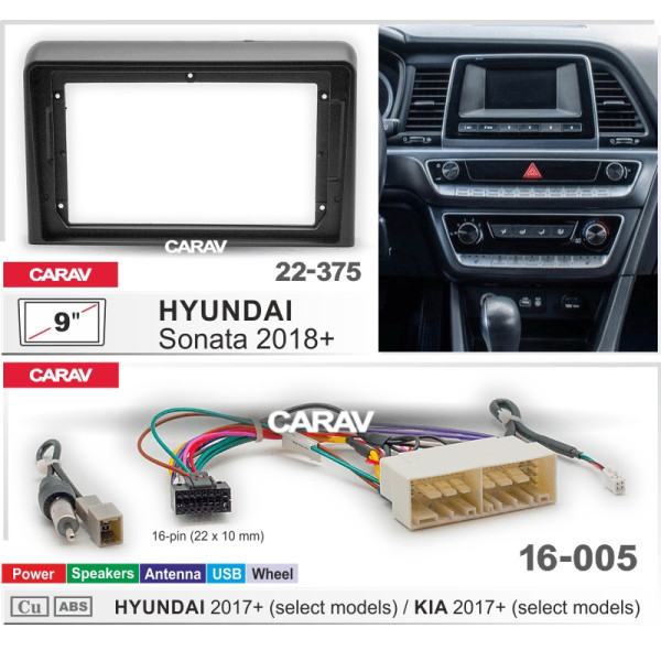 Комплект для установки HYUNDAI Sonata 2018+ 