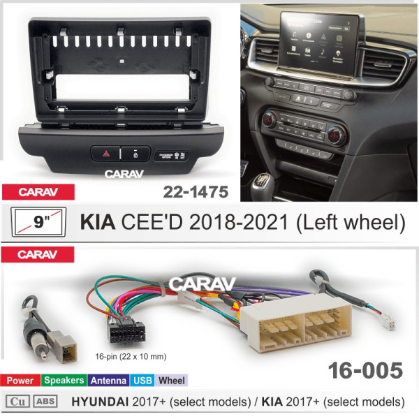 Комплект для установки KIA CEED 2018-2021 