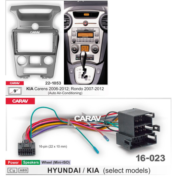 Комплект для установки KIA Carens 2006-2012, Rondo 2007-2012