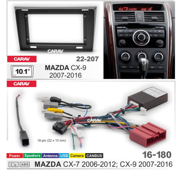 Комплект для установки MAZDA CX-9 2007-2016 