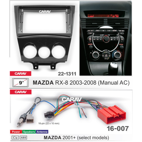 Комплект для установки MAZDA RX-8 2003-2008