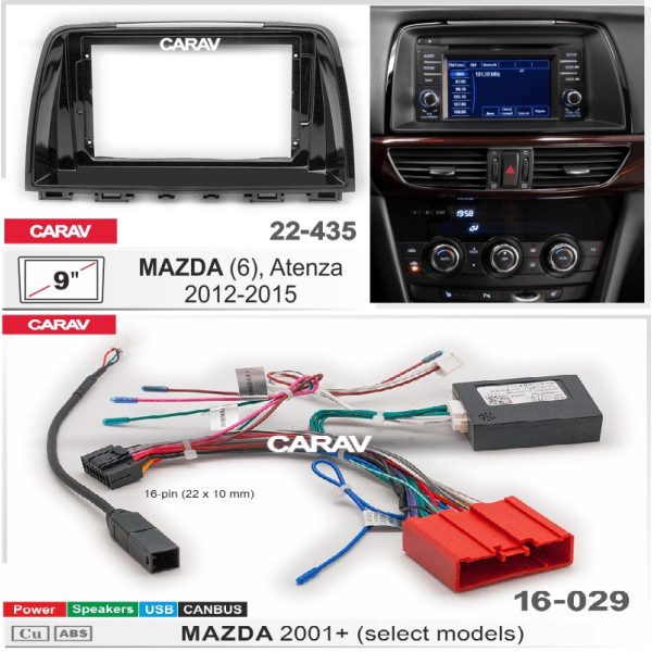 Комплект для установки MAZDA (6) Atenza 2012-2015