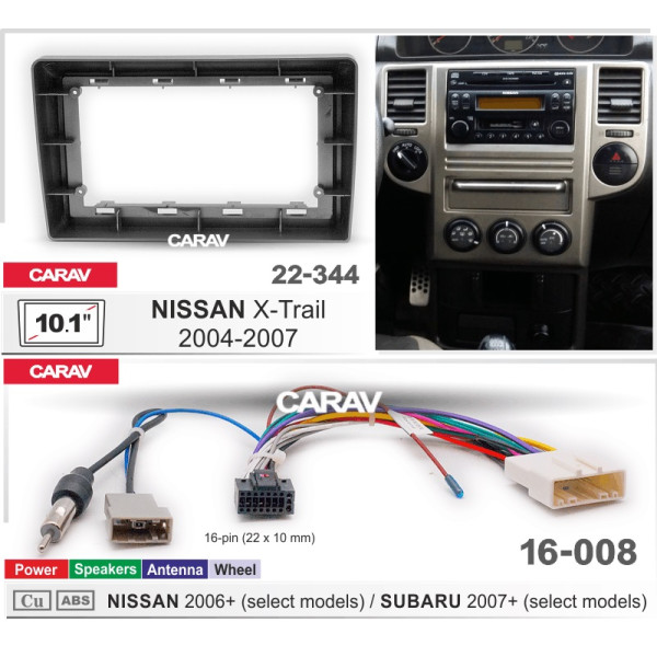 Комплект для установки NISSAN X-Trail (T30) 2004-2007