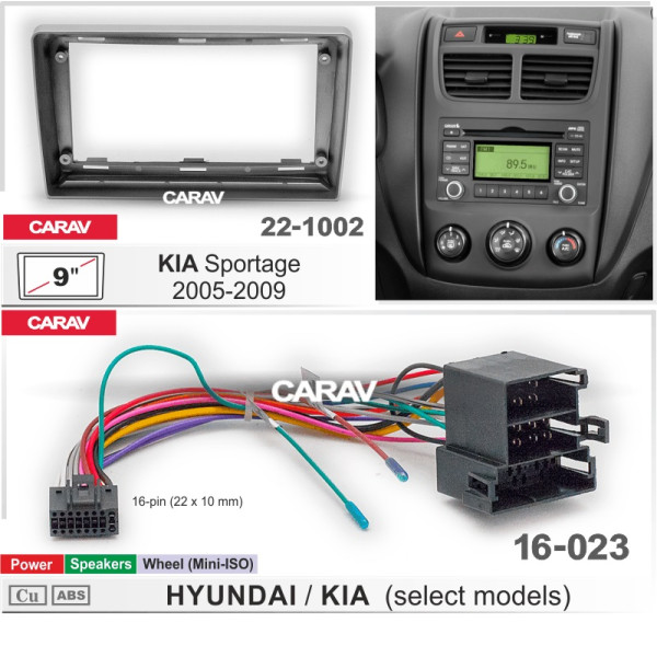 Комплект для установки KIA Sportage 2005-2009