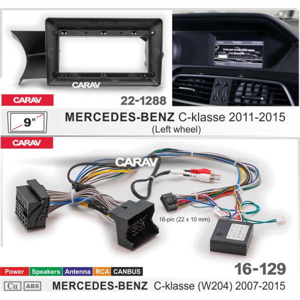 Комплект для установки MERCEDES-BENZ C-KLASSE 2011-2015